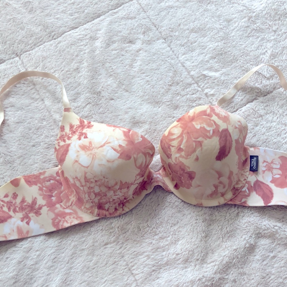 Vince Camuto floral bra. Light push-up.